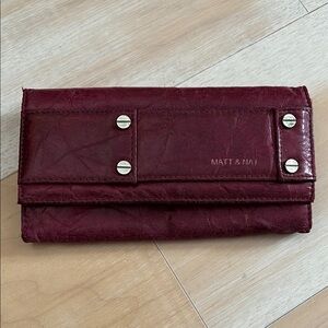 Matt & Nat Burgundy Wallet
